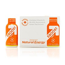 EBOOST Orange Natural Energy Booster Shot- 6 pack