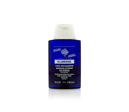 Klorane Soothing travel size eye make-up remover with cornflower 