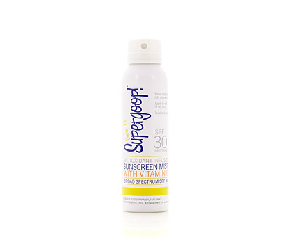 Supergoop! SPF 30 Travel Size Antioxidant-Infused Sunscreen Mist (3.4 fl oz)