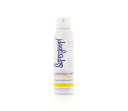 Supergoop! SPF 50 Travel Size Antioxidant-Infused Sunscreen Mist (3.4 fl oz)
