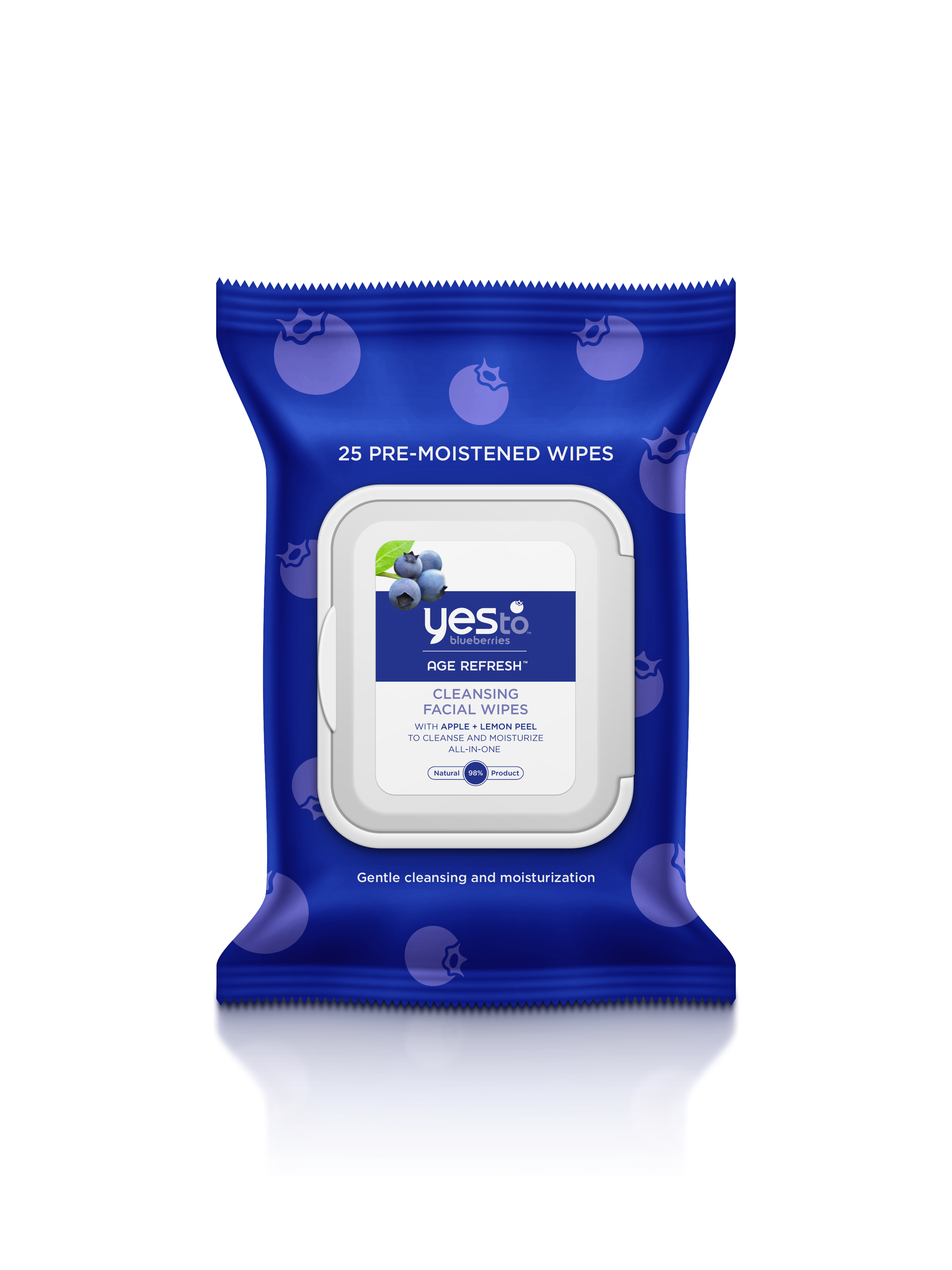 Yes to Blueberries Cleansing Facial Towelettes - 25 pack 