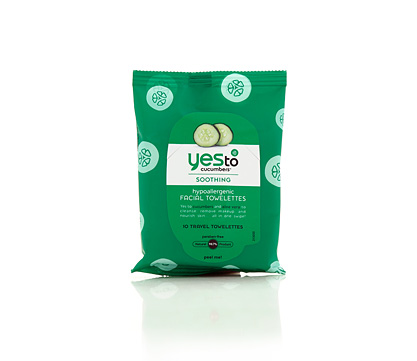 Yes to Cucumbers On-The-Go Facial Towelettes- 10 pack